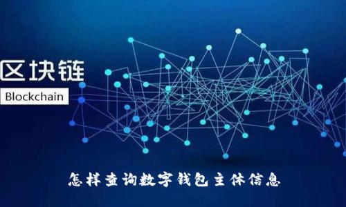怎樣查詢(xún)數字錢(qián)包主體信息