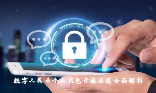 數(shù)字人民幣個(gè)人錢包開通渠道全面解析